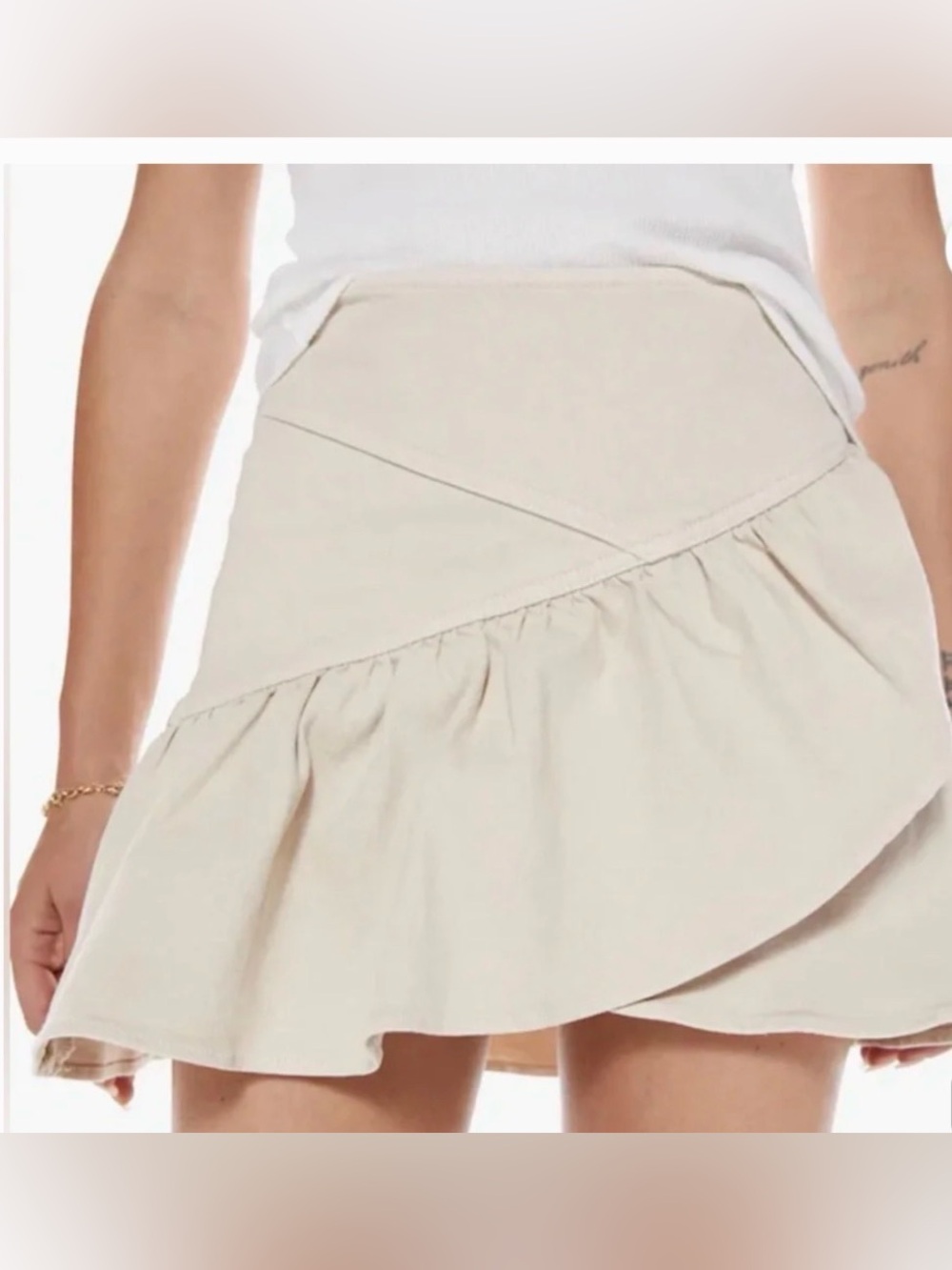 Minx denim skirt-MOTHER jeans